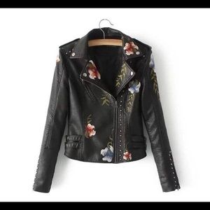 Faux leather jacket